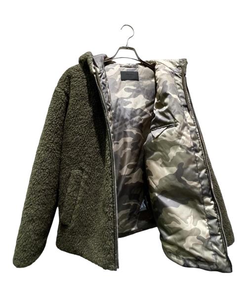 PRADA（プラダ）PRADA (プラダ) トライアングルプレートボアジャケット カーキ サイズ:XXSの古着・服飾アイテム
