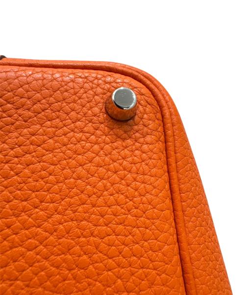 HERMES（エルメス）HERMES (エルメス) Picotin Lock/ピコタンロックPM/□R:2014/トリヨンクレマンス/シルバー金具/ハンドバッグ オレンジ系 サイズ:PMの古着・服飾アイテム