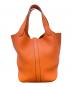 HERMES (エルメス) Picotin Lock/ピコタンロックPM/□R:2014/トリヨンクレマンス/シルバー金具/ハンドバッグ オレンジ系 サイズ:PM：380000円