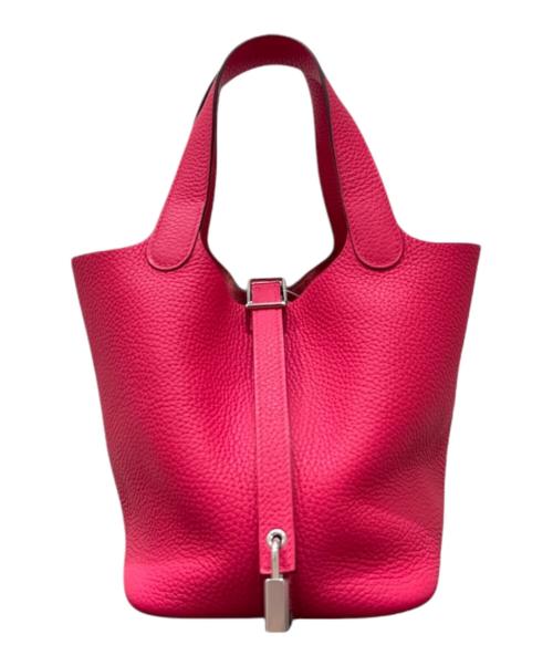 HERMES（エルメス）HERMES (エルメス) Picotin Lock/ピコタンロックPM/A刻印:2017年/トリヨンクレマンス/シルバー金具/ハンドバッグ ローズ系 サイズ:PMの古着・服飾アイテム