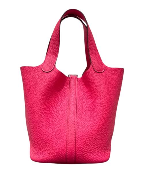 HERMES（エルメス）HERMES (エルメス) Picotin Lock/ピコタンロックPM/A刻印:2017年/トリヨンクレマンス/シルバー金具/ハンドバッグ ローズ系 サイズ:PMの古着・服飾アイテム