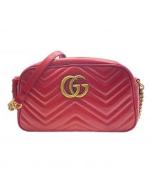 GUCCI（グッチ）の古着「チェーンショルダーバッグ」｜レッド