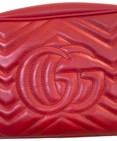 GUCCI（グッチ）GUCCI (グッチ) チェーンショルダーバッグ レッドの古着・服飾アイテム