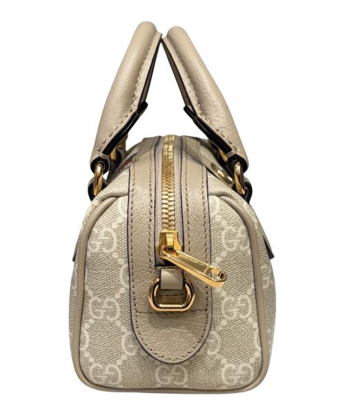 GUCCI（グッチ）GUCCI (グッチ) 〔オフィディア〕ミニ ボストンバッグ ベージュの古着・服飾アイテム