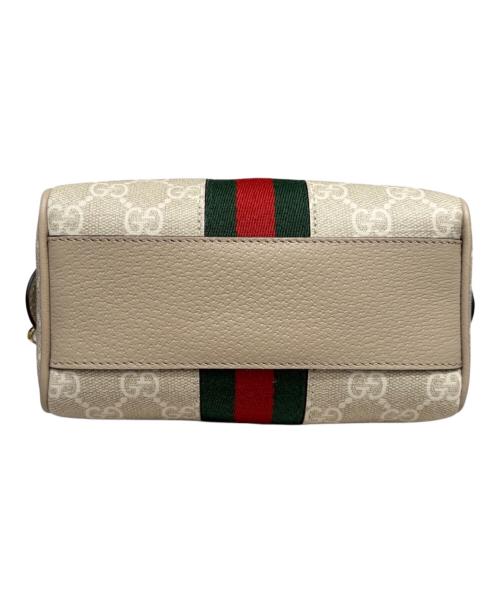 GUCCI（グッチ）GUCCI (グッチ) 〔オフィディア〕ミニ ボストンバッグ ベージュの古着・服飾アイテム