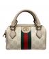 GUCCI（グッチ）の古着「〔オフィディア〕ミニ ボストンバッグ」｜ベージュ