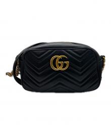 GUCCI（グッチ）の古着「GGマーモント スモール カメラバッグ」｜ブラック