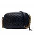 GUCCI (グッチ) GGマーモント スモール カメラバッグ ブラック：170000円