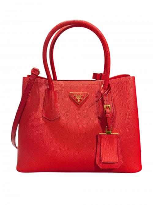 PRADA（プラダ）PRADA (プラダ) 2WAYバッグ レッド サイズ:-の古着・服飾アイテム