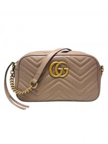 GUCCI（グッチ）の古着「チェーンショルダーバッグ/447632」｜グレージュ