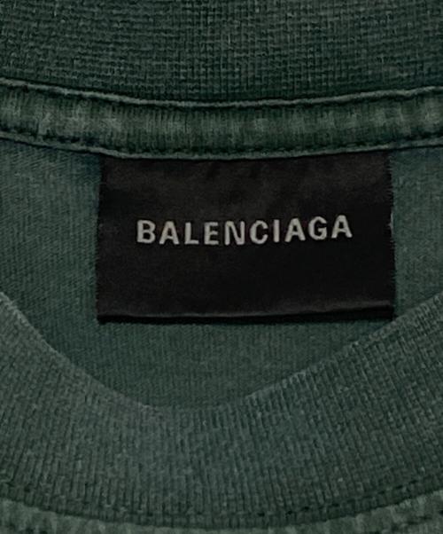 BALENCIAGA（バレンシアガ）BALENCIAGA (バレンシアガ) バスケットボールゲームロゴTシャツ グリーン サイズ:XSの古着・服飾アイテム