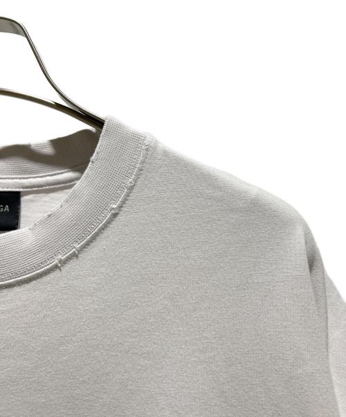 BALENCIAGA（バレンシアガ）BALENCIAGA (バレンシアガ) ダメージ加工リバースロゴTシャツ/612966 TNVV8 ラベンダー サイズ:XSの古着・服飾アイテム