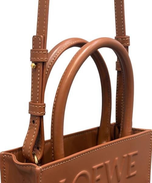 LOEWE（ロエベ）LOEWE (ロエベ) スタンダード A5 トートバッグ ブラウンの古着・服飾アイテム