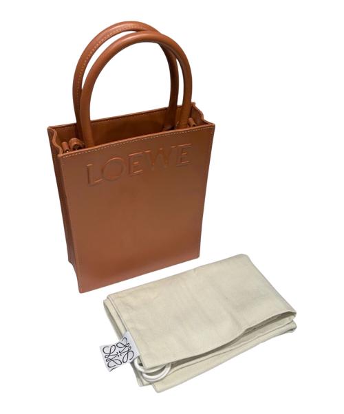 LOEWE（ロエベ）LOEWE (ロエベ) スタンダード A5 トートバッグ ブラウンの古着・服飾アイテム