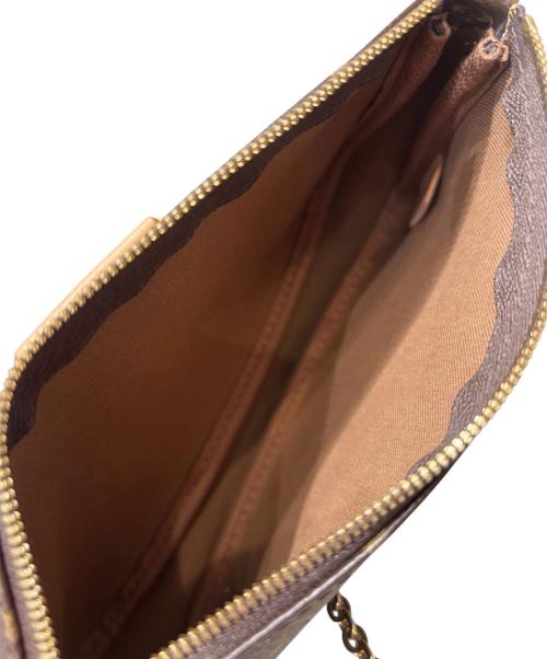 LOUIS VUITTON（ルイ ヴィトン）LOUIS VUITTON (ルイ ヴィトン) モノグラム ミュルティ ポシェット アクセソワール ブラウンの古着・服飾アイテム
