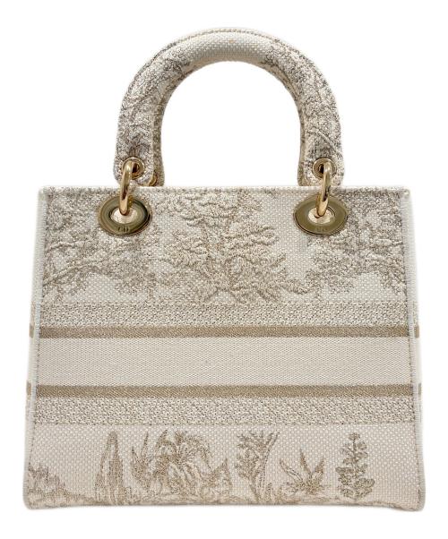 Christian Dior（クリスチャン ディオール）Christian Dior (クリスチャン ディオール) LADY D-LITE/レディディオール/ミディアム アイボリーの古着・服飾アイテム