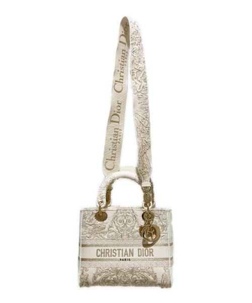 Christian Dior（クリスチャン ディオール）Christian Dior (クリスチャン ディオール) LADY D-LITE/レディディオール/ミディアム アイボリーの古着・服飾アイテム
