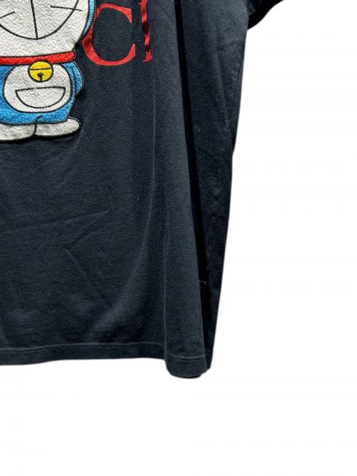 GUCCI（グッチ）GUCCI (グッチ) ドラえもん (ドラエモン) プリントTシャツ/615044 XJDIB ブラック サイズ:XLの古着・服飾アイテム