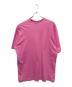 BALENCIAGA (バレンシアガ) ダメージ加工ネックロゴTシャツ ピンク サイズ:XS：35000円