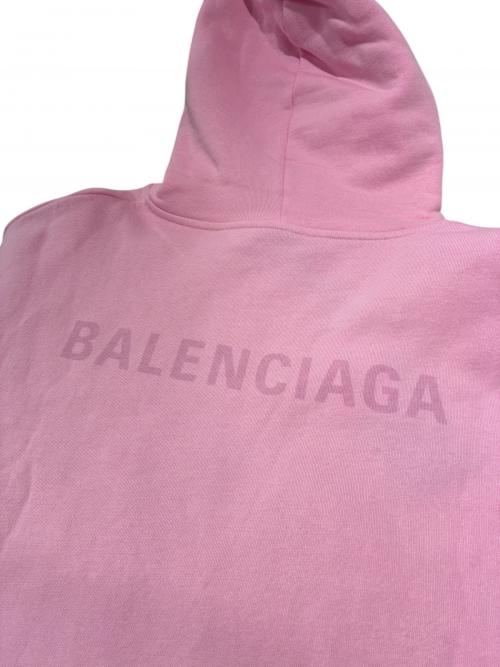 BALENCIAGA（バレンシアガ）BALENCIAGA (バレンシアガ) ロゴパーカー ピンク サイズ:Mの古着・服飾アイテム