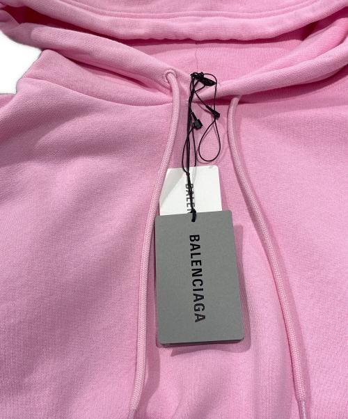 BALENCIAGA（バレンシアガ）BALENCIAGA (バレンシアガ) ロゴパーカー ピンク サイズ:Mの古着・服飾アイテム