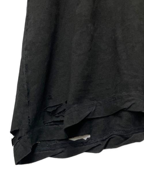 BALENCIAGA（バレンシアガ）BALENCIAGA (バレンシアガ) ダメージ加工Tシャツ/ロゴプリント Tシャツ ブラック サイズ:Sの古着・服飾アイテム