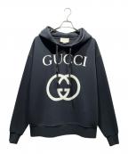 GUCCIグッチ）の古着「インターロッキングGパーカー」｜ブラック