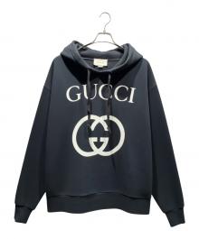 GUCCI（グッチ）の古着「インターロッキングGパーカー」｜ブラック