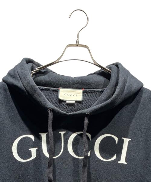 GUCCI（グッチ）GUCCI (グッチ) インターロッキングGパーカー ブラック サイズ:XLの古着・服飾アイテム
