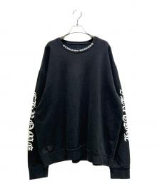 CHROME HEARTS（クロムハーツ）の古着「Neck Logo Crewneck Sweatshirt/ネックロゴ クルーネック スウェット」｜ブラック