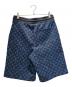 LOUIS VUITTON モノグラム スルー ジャガードハーフパンツ/Monogram Jacquard Shorts Logo Pattern Half Pants/RM2319 SQ5 HOY05W ブラック×ブルー サイズ:XL：100000円