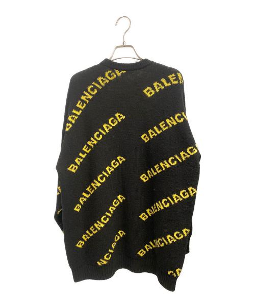 BALENCIAGA（バレンシアガ）BALENCIAGA (バレンシアガ) オールオーバーロゴニット ブラック サイズ:XSの古着・服飾アイテム