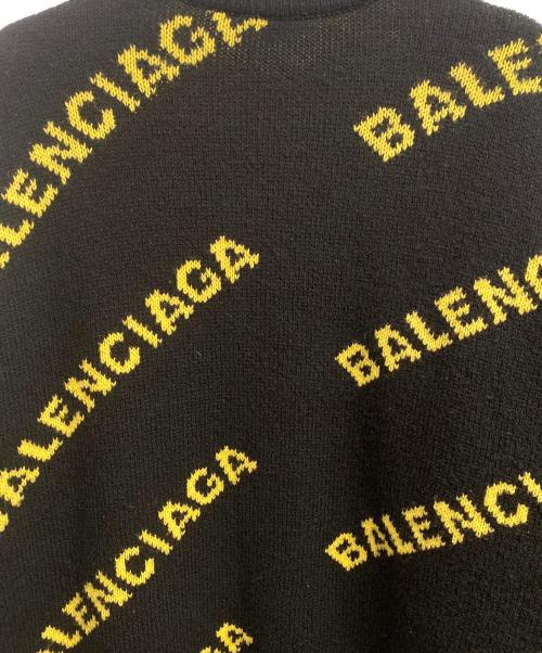 BALENCIAGA（バレンシアガ）BALENCIAGA (バレンシアガ) オールオーバーロゴニット ブラック サイズ:XSの古着・服飾アイテム