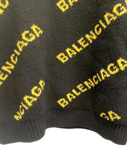 BALENCIAGA（バレンシアガ）BALENCIAGA (バレンシアガ) オールオーバーロゴニット ブラック サイズ:XSの古着・服飾アイテム