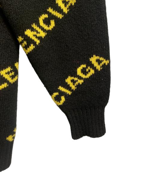 BALENCIAGA（バレンシアガ）BALENCIAGA (バレンシアガ) オールオーバーロゴニット ブラック サイズ:XSの古着・服飾アイテム