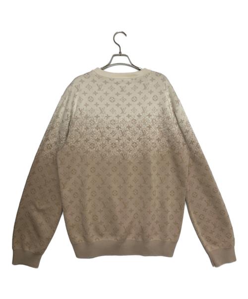 LOUIS VUITTON（ルイ ヴィトン）LOUIS VUITTON (ルイ ヴィトン) モノグラムグラディエントニット ベージュ サイズ:XLの古着・服飾アイテム