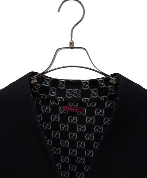GUCCI（グッチ）GUCCI (グッチ) GGダブルフェイスコート ブラック サイズ:38の古着・服飾アイテム