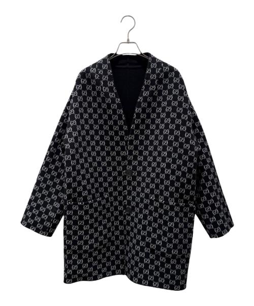 GUCCI（グッチ）GUCCI (グッチ) GGダブルフェイスコート ブラック サイズ:38の古着・服飾アイテム