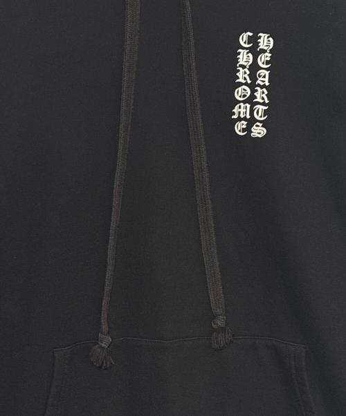 CHROME HEARTS（クロムハーツ）CHROME HEARTS (クロムハーツ) Arm Flame Pullover Hoodie ブラック サイズ:XLの古着・服飾アイテム