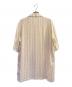 CELINE (セリーヌ) Céline Mini Triomphe Stripe Hawaiian Shirt ミニ トリオンフ ストライプ ハワイアンシャツ ベージュ サイズ:37：65000円