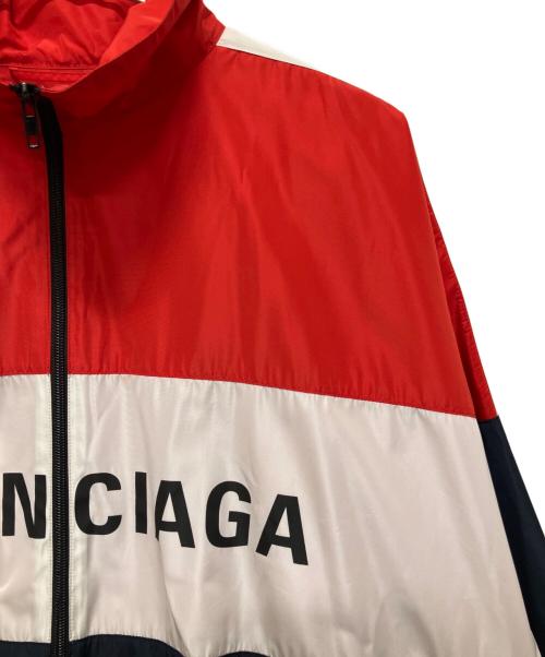 BALENCIAGA（バレンシアガ）BALENCIAGA (バレンシアガ) テクニカルファブリック トラックジャケット/ナイロンジャケット ネイビー サイズ:36の古着・服飾アイテム