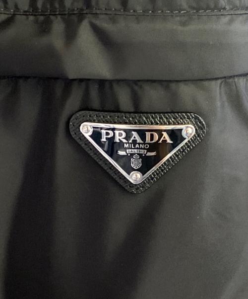PRADA（プラダ）PRADA (プラダ) ロゴプレートナイロンジャケット ブラック サイズ:48の古着・服飾アイテム