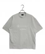 BALENCIAGAバレンシアガ）の古着「WFPロゴプリント オーバーサイズ クルーネック半袖Tシャツ」｜ライトグレー