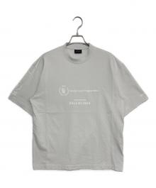 BALENCIAGA（バレンシアガ）の古着「WFPロゴプリント オーバーサイズ クルーネック半袖Tシャツ」｜ライトグレー