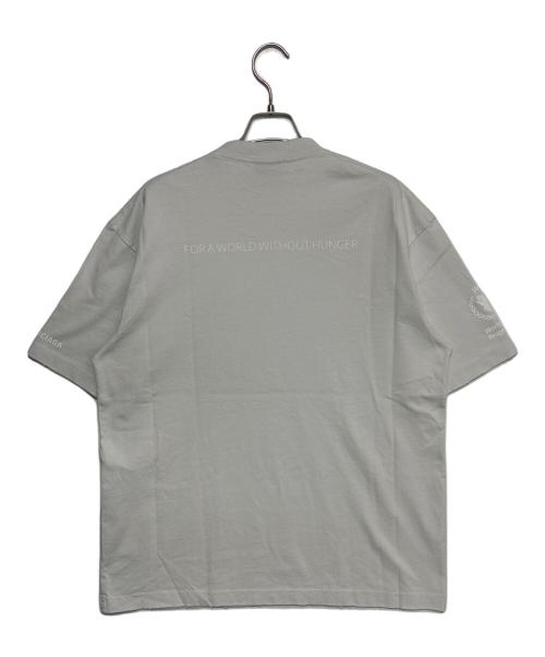 BALENCIAGA（バレンシアガ）BALENCIAGA (バレンシアガ) WFPロゴプリント オーバーサイズ クルーネック半袖Tシャツ ライトグレー サイズ:XSの古着・服飾アイテム