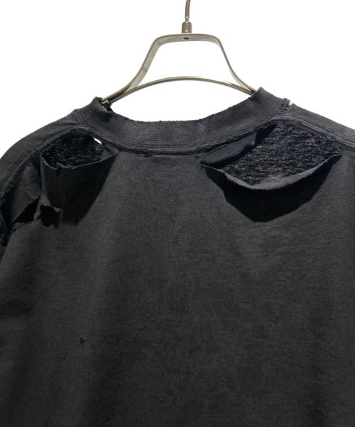 BALENCIAGA（バレンシアガ）BALENCIAGA (バレンシアガ) デストロイ加工Tシャツ/826344 TSVP4 ブラック サイズ:XSの古着・服飾アイテム