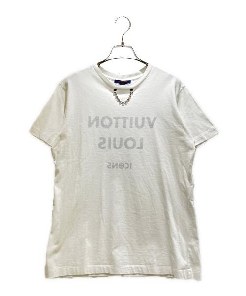 LOUIS VUITTON（ルイ ヴィトン）LOUIS VUITTON (ルイ ヴィトン) チェーンモチーフTシャツ/RW201W LCT FITS02 ホワイト サイズ:Lの古着・服飾アイテム