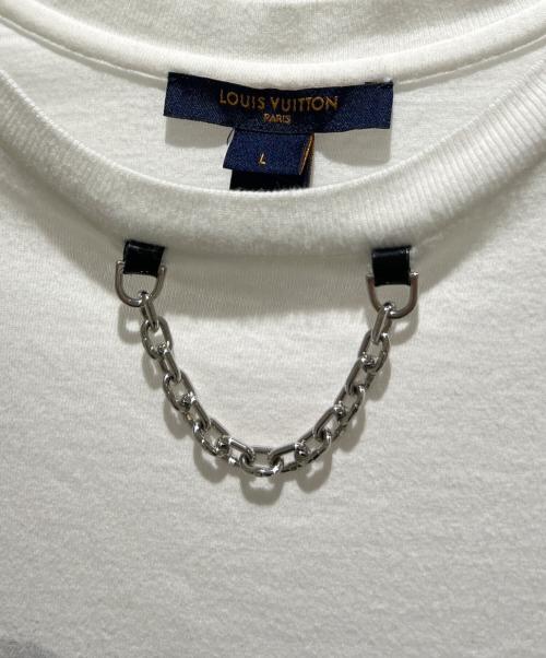 LOUIS VUITTON（ルイ ヴィトン）LOUIS VUITTON (ルイ ヴィトン) チェーンモチーフTシャツ/RW201W LCT FITS02 ホワイト サイズ:Lの古着・服飾アイテム