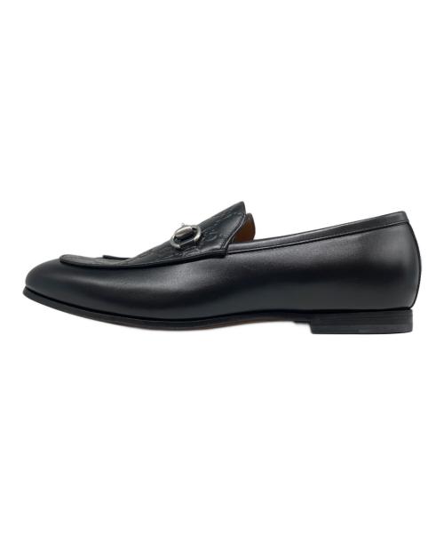 GUCCI（グッチ）GUCCI (グッチ) GGビットローファー ブラック サイズ:6 1/2の古着・服飾アイテム