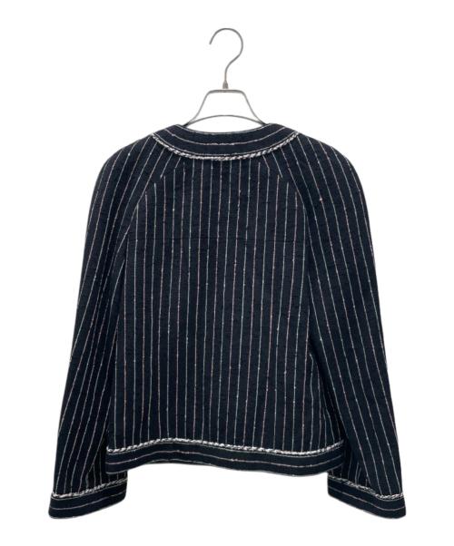 CHANEL（シャネル）CHANEL (シャネル) ココボタンツイードジャケット ブラック サイズ:34の古着・服飾アイテム